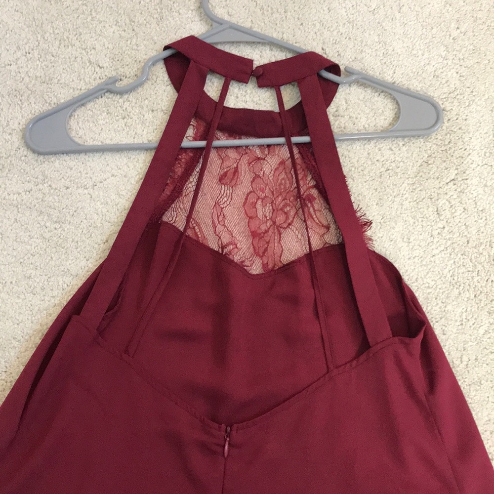 Tobi maroon halter shift dress - open back - Picture 7 of 8